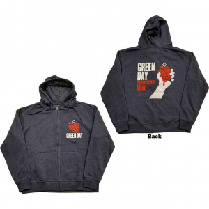 Green Day - American Idiot Uni Navy Zip Hoodie i gruppen ÖVRIGT / Övrigt / aub hos Bengans Skivbutik AB (5552567r)