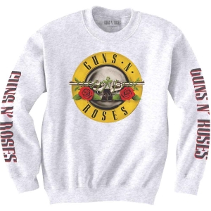 Guns N Roses - Classic & Text Logos Uni Wht Sweatshirt i gruppen ÖVRIGT / Övrigt / aub hos Bengans Skivbutik AB (5552579r)