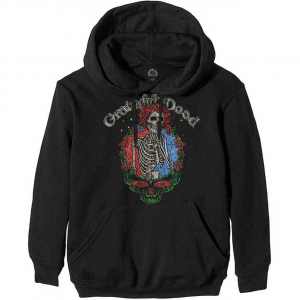 Grateful Dead - Floral Stealie Uni Bl Hoodie i gruppen ÖVRIGT / Övrigt / aub hos Bengans Skivbutik AB (5552596r)