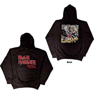 Iron Maiden - Logo Faded Edge Album Uni Bl Hoodie i gruppen MERCHANDISE / Hoodies / Hårdrock hos Bengans Skivbutik AB (5552896r)