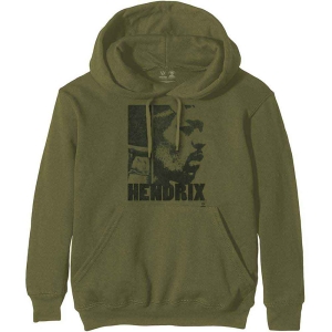 Jimi Hendrix - Let Me Live Uni Khaki Hoodie i gruppen MERCHANDISE / Hoodies / Pop-Rock hos Bengans Skivbutik AB (5552903r)