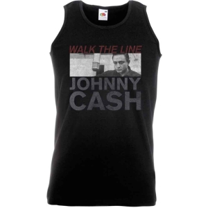 Johnny Cash - Studio Shot Uni Bl Vest T-Shirt  i gruppen MERCHANDISE / T-shirt / Country hos Bengans Skivbutik AB (5552950)