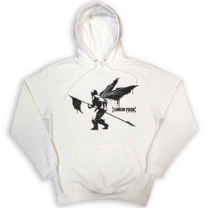 Linkin Park - Street Soldier Uni Wht Hoodie i gruppen MERCHANDISE / Hoodies / Hårdrock hos Bengans Skivbutik AB (5553202r)