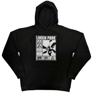 Linkin Park - Logos Rectangle Uni Bl Hoodie i gruppen MERCHANDISE / Hoodies / Hårdrock hos Bengans Skivbutik AB (5553205r)