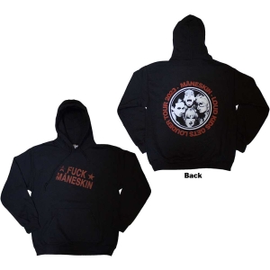 Maneskin - Fuck Maneskin Uni Bl Hoodie i gruppen MERCHANDISE / Hoodies / Pop-Rock hos Bengans Skivbutik AB (5553210r)