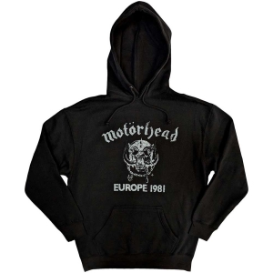 Motorhead - Europe 81 Uni Bl Hoodie i gruppen MERCHANDISE / Hoodies / Hårdrock hos Bengans Skivbutik AB (5553230r)