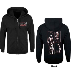 Motley Crue - 40 Years F&B Uni Bl Zip Hoodie i gruppen MERCHANDISE / Hoodies / Hårdrock hos Bengans Skivbutik AB (5553238r)