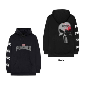 Marvel Comics - Punisher Stamp Uni Bl Hoodie i gruppen MERCHANDISE / Hoodies / Film-Musikal hos Bengans Skivbutik AB (5553243r)