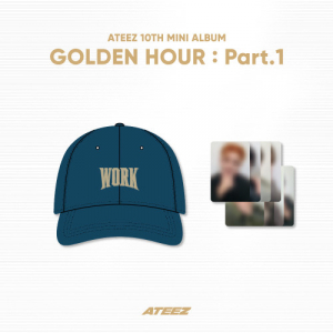 Ateez - Golden Hour Official MD Work Ball Cap i gruppen MERCHANDISE / Merch / K-Pop hos Bengans Skivbutik AB (5553406)