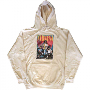 Nirvana - Trapper Hat Mono Logo Sand Hoodie i gruppen ÖVRIGT / Övrigt / aub hos Bengans Skivbutik AB (5553902r)