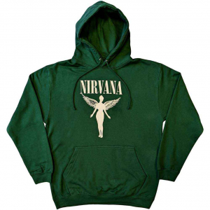 Nirvana - Angelic Mono Uni Green Hoodie i gruppen ÖVRIGT / Övrigt / aub hos Bengans Skivbutik AB (5553903r)