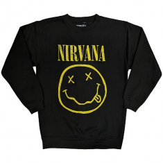 Nirvana - Yellow Happy Face Bl Sweatshirt i gruppen MERCHANDISE / Sweatshirt / Pop-Rock hos Bengans Skivbutik AB (5553905r)