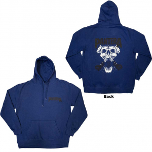 Pantera - Mouth For War B&W Blue Hoodie i gruppen ÖVRIGT / Övrigt / aub hos Bengans Skivbutik AB (5553926r)