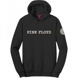 Pink Floyd - Logo & Prism Applique Bl Hoodie  i gruppen MERCHANDISE / Hoodies / Pop-Rock hos Bengans Skivbutik AB (5553927r)