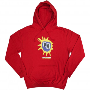 Primal Scream - Screamadelica Uni Red Hoodie  i gruppen MERCHANDISE / Hoodies / Pop-Rock hos Bengans Skivbutik AB (5553951r)