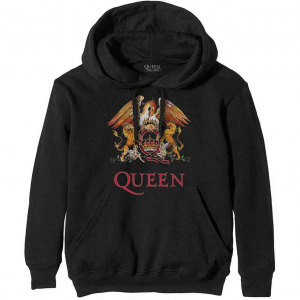 Queen - Classic Crest Bl Hoodie i gruppen ÖVRIGT / Övrigt / aub hos Bengans Skivbutik AB (5553961r)