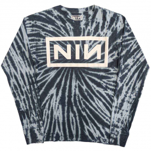 Nine Inch Nails - Logo Blue Dip-Dye Longsleeve i gruppen ÖVRIGT / Övrigt / aub hos Bengans Skivbutik AB (5554094r)