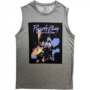 Prince - Purple Rain Grey Tank Top i gruppen ÖVRIGT / Övrigt / aub hos Bengans Skivbutik AB (5554109r)