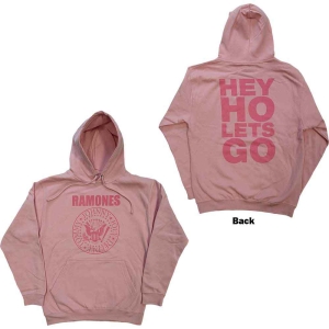 Ramones - Hey Ho Seal Uni Pink Hoodie  i gruppen MERCHANDISE / Hoodies / Punk hos Bengans Skivbutik AB (5554660r)