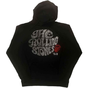 Rolling Stones - Swirl Logo  82 Uni Bl Eco Hoodie  i gruppen MERCHANDISE / Hoodies / Pop-Rock hos Bengans Skivbutik AB (5554673r)