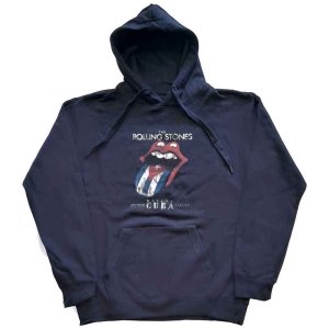 Rolling Stones - Havana Cuba Uni Navy Hoodie  i gruppen MERCHANDISE / Hoodies / Pop-Rock hos Bengans Skivbutik AB (5554680r)