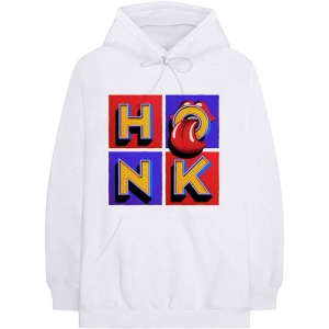 Rolling Stones - Honk Album Uni Wht Hoodie  i gruppen MERCHANDISE / Hoodies / Pop-Rock hos Bengans Skivbutik AB (5554682r)