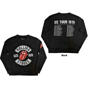 Rolling Stones - Us Tour 1978 Uni Bl Sweatshirt  i gruppen MERCHANDISE / Hoodies / Pop-Rock hos Bengans Skivbutik AB (5554692r)