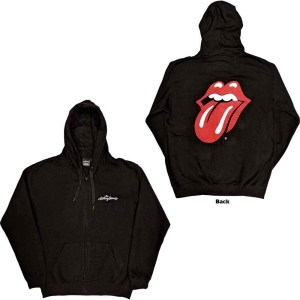 Rolling Stones - Classic Tongue Bl Zip Hoodie  i gruppen MERCHANDISE / Hoodies / Pop-Rock hos Bengans Skivbutik AB (5554695r)