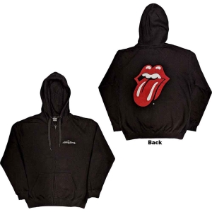 Rolling Stones - Logo & Tongue Uni Bl Zip Hoodie  i gruppen MERCHANDISE / Hoodies / Pop-Rock hos Bengans Skivbutik AB (5554697r)