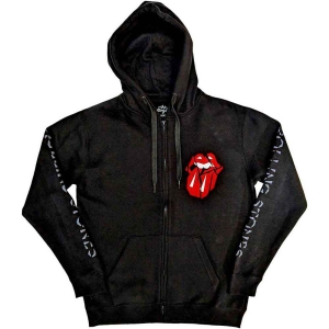 Rolling Stones - Hd Shattered Tongue Uni Bl Zip Hoodie  i gruppen MERCHANDISE / Hoodies / Pop-Rock hos Bengans Skivbutik AB (5554698r)