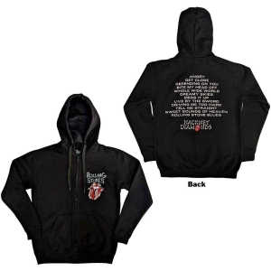 Rolling Stones - Hackney Diamonds Tracks Bl Zip Hoodie  i gruppen MERCHANDISE / Hoodies / Pop-Rock hos Bengans Skivbutik AB (5554700r)