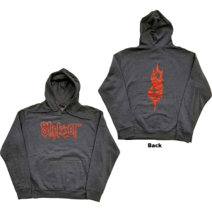 Slipknot - Logo Uni Grey Hoodie i gruppen MERCHANDISE / Hoodies / Hårdrock hos Bengans Skivbutik AB (5554706r)