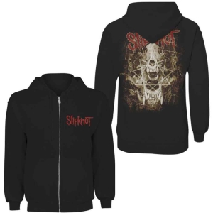 Slipknot - Skull Teeth Uni Bl Zip Hoodie  i gruppen MERCHANDISE / Hoodies / Hårdrock hos Bengans Skivbutik AB (5554708r)