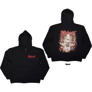 Slipknot - Skull Teeth Uni Bl Zip Hoodie i gruppen MERCHANDISE / Hoodies / Hårdrock hos Bengans Skivbutik AB (5554708r)