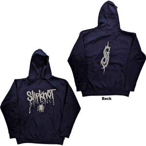 Slipknot - Splatter Uni Navy Hoodie i gruppen MERCHANDISE / Hoodies / Hårdrock hos Bengans Skivbutik AB (5554711r)