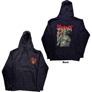 Slipknot - Burn Me Away Uni Navy Hoodie  i gruppen MERCHANDISE / Hoodies / Hårdrock hos Bengans Skivbutik AB (5554714r)