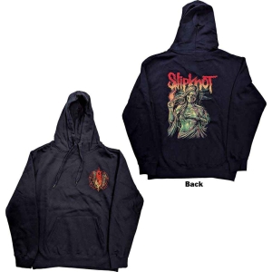 Slipknot - Burn Me Away Uni Navy Hoodie i gruppen MERCHANDISE / Hoodies / Hårdrock hos Bengans Skivbutik AB (5554714r)
