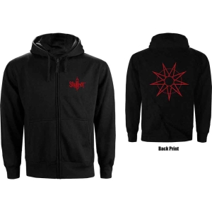 Slipknot - 9-Point Star B-Print Lady Bl Zip Hoodie i gruppen MERCHANDISE / Hoodies / Hårdrock hos Bengans Skivbutik AB (5554715r)