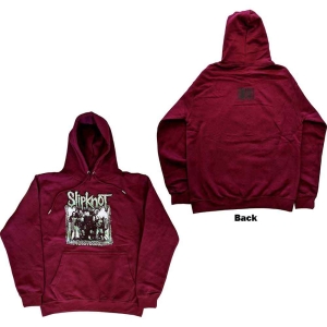 Slipknot - Barcode Photo Uni Maroon Hoodie  i gruppen MERCHANDISE / Hoodies / Hårdrock hos Bengans Skivbutik AB (5554724r)