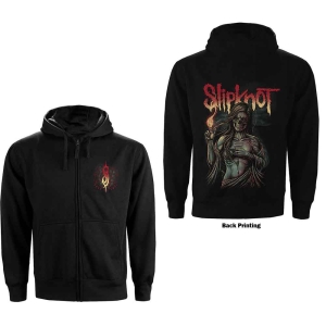 Slipknot - Burn Me Away Uni Bl Zip Hoodie i gruppen MERCHANDISE / Hoodies / Hårdrock hos Bengans Skivbutik AB (5554727r)