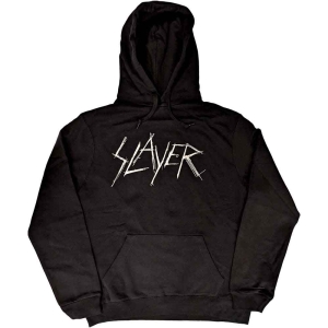 Slayer - Scratchy Logo Uni Bl Hoodie i gruppen MERCHANDISE / Hoodies / Hårdrock hos Bengans Skivbutik AB (5554735r)