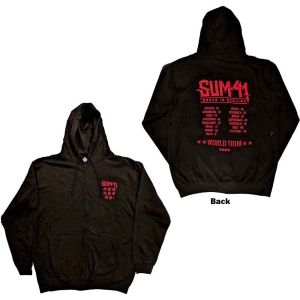 Sum 41 - Order In Decl Tour 20 Bl Zip Hoodie  i gruppen MERCHANDISE / Hoodies / Punk hos Bengans Skivbutik AB (5554755r)