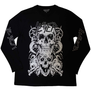 Slayer - White Skulls Uni Bl Longsleeve  i gruppen MERCHANDISE / T-shirt / Hårdrock hos Bengans Skivbutik AB (5554920r)