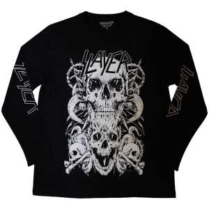 Slayer - White Skulls Uni Bl Longsleeve i gruppen MERCHANDISE / T-shirt / Hårdrock hos Bengans Skivbutik AB (5554920r)