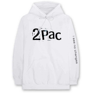 Tupac - I See No Changes Uni Wht Hoodie i gruppen MERCHANDISE / Hoodies / Hip Hop-Rap hos Bengans Skivbutik AB (5555267)