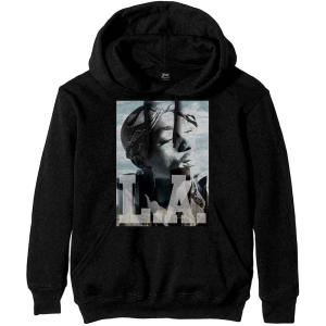 Tupac - La Skyline Uni Bl Hoodie i gruppen MERCHANDISE / Hoodies / Hip Hop-Rap hos Bengans Skivbutik AB (5555307r)