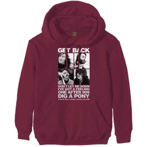 The Beatles - 3 Savile Row Uni Maroon Hoodie  i gruppen MERCHANDISE / Hoodies / Pop-Rock hos Bengans Skivbutik AB (5555315r)