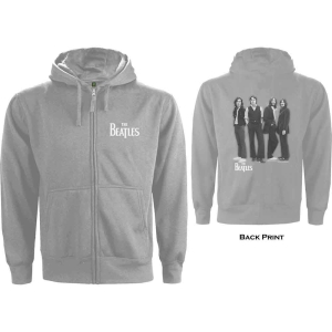 The Beatles - White Album Uni Grey Zip Hoodie  i gruppen MERCHANDISE / Hoodies / Pop-Rock hos Bengans Skivbutik AB (5555324r)