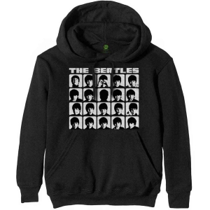 The Beatles - Hard Days Night Faces Bl Hoodie  i gruppen MERCHANDISE / Hoodies / Pop-Rock hos Bengans Skivbutik AB (5555331r)