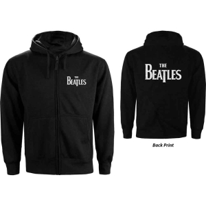 The Beatles - Drop T Logo B-Print Lady Bl Zip Hoodie  i gruppen MERCHANDISE / Hoodies / Pop-Rock hos Bengans Skivbutik AB (5555332r)